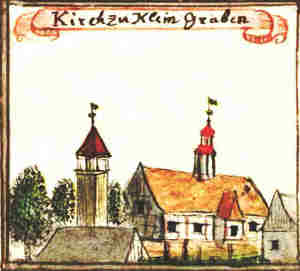 Kirche zu Klein Graben - Koci, widok oglny